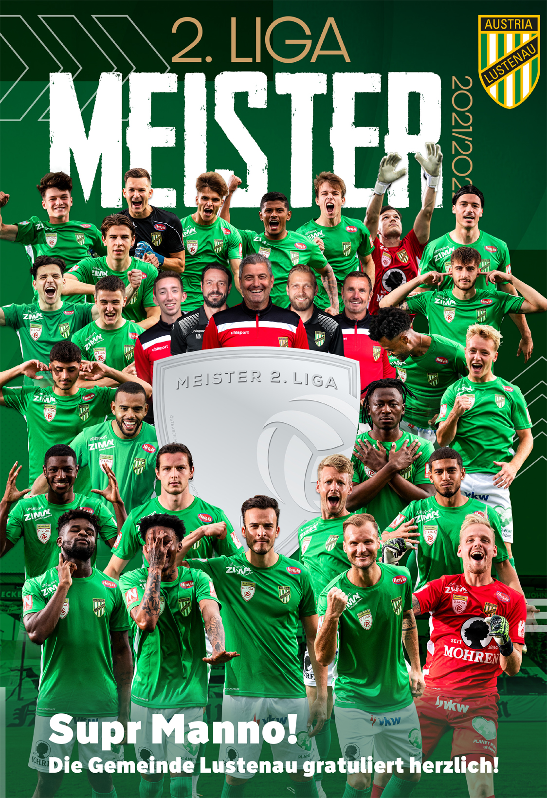 SC Austria Lustenau steigt in die Bundesliga auf Marktgemeinde Lustenau